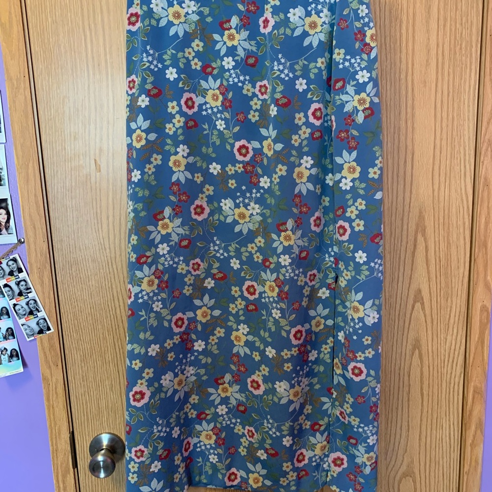 Midi floral skirt
